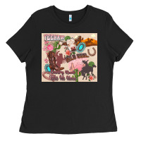 Black yeehaw western Ladies Tee - Zillion Design Studio
