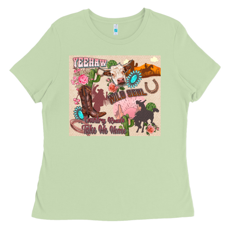 Yeehaw Western Ladies Tee by Zillion Design Studio | Teevron