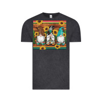 Vintage Black western gnomes cactus sunflowers serape wooden leopard gemstone Vintage Tee - Artiststas