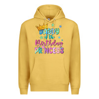 Antique Gold daddy of the birthday princess Premium Hoodie - NancyCooperArtShop