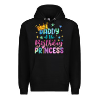 Black daddy of the birthday princess Premium Hoodie - NancyCooperArtShop