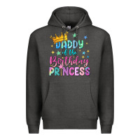 Charcoal Heather daddy of the birthday princess Premium Hoodie - NancyCooperArtShop