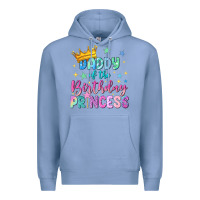 Colony Blue daddy of the birthday princess Premium Hoodie - NancyCooperArtShop