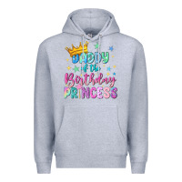 Heather Grey daddy of the birthday princess Premium Hoodie - NancyCooperArtShop