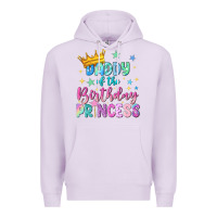 Lilac daddy of the birthday princess Premium Hoodie - NancyCooperArtShop