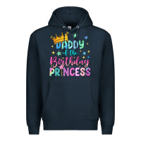 Navy daddy of the birthday princess Premium Hoodie - NancyCooperArtShop