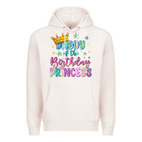 Pale Pink daddy of the birthday princess Premium Hoodie - NancyCooperArtShop