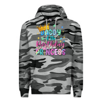 Slate Camo daddy of the birthday princess Premium Hoodie - NancyCooperArtShop