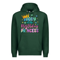 Sports Green daddy of the birthday princess Premium Hoodie - NancyCooperArtShop