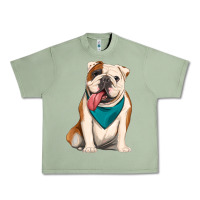 Oil Green english bulldog Urban Heavy Tee - Artiststas