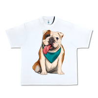 White english bulldog Urban Heavy Tee - Artiststas