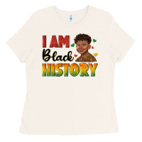 I Am Black History With Afro Black Boy Ladies Tee | Teevron