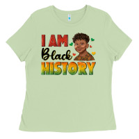 Matcha i am black history with afro black boy Ladies Tee - texasbilliewilder