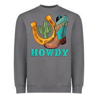 Storm howdy turquoise cowboy boots horseshoe Heavyweight Sweatshirt - AdoDesignShop