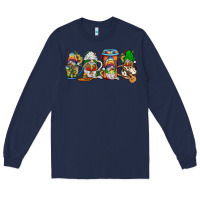 Navy mexican gnomies coffee Long Sleeve Tee - JahusDesignShop