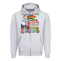 Heather Grey i love my job for all the little reasons Zipper Hoodie - NancyCooperArtShop