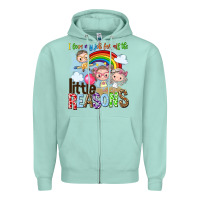 Seafoam i love my job for all the little reasons Zipper Hoodie - NancyCooperArtShop