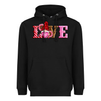Black valentines day gnomes love Heavyweight Hoodie - RanaPortraitStore