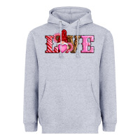 Heather Grey valentines day gnomes love Heavyweight Hoodie - RanaPortraitStore