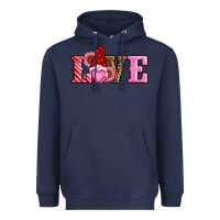 Navy valentines day gnomes love Heavyweight Hoodie - RanaPortraitStore