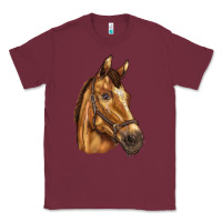 Burgundy horse Classic Tee - BarkalooDesign
