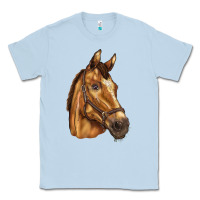 Dusty Blue horse Classic Tee - BarkalooDesign