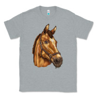 Heather Grey horse Classic Tee - BarkalooDesign