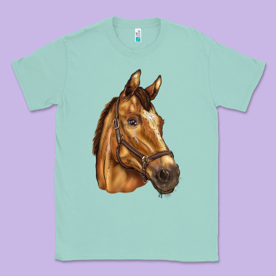 Horse Classic Tee Designed By Barkaloodesign