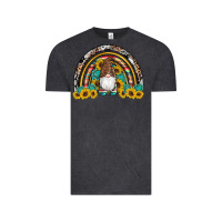 Vintage Black western gnome gemstones sunflowers rainbow Vintage Tee - Artiststas