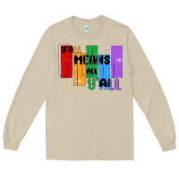 Mushroom y'all means all y'all Long Sleeve Tee - MaliasSmallBusiness