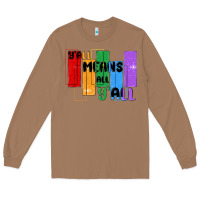 Toasted Coconut y'all means all y'all Long Sleeve Tee - MaliasSmallBusiness