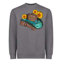 Storm howdy leopard tooled leather hat Heavyweight Sweatshirt - AdoDesignShop