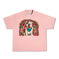 Salmon english bulldog floral rainbow Urban Heavy Tee - Artiststas