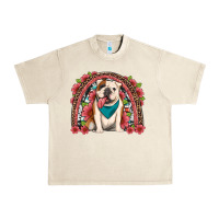 Sandshell english bulldog floral rainbow Urban Heavy Tee - Artiststas