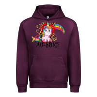 Mauve Wine Au-some Urban Hoodie - CowGirlArtShop