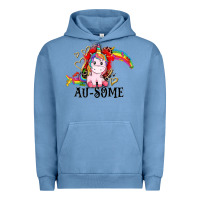 Pigment Pebble Blue Au-some Urban Hoodie - CowGirlArtShop