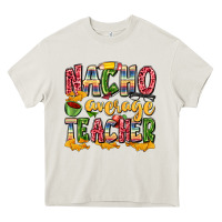 Cream nacho average teacher Heavy Core Tee - Zillion Design Studio