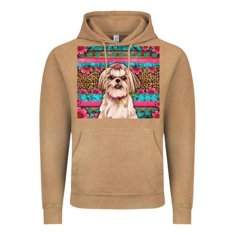 Shih Tzu Floral Tumbler Vintage Hoodie by JahusDesignShop | Teevron