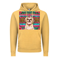 Vintage Mustard shih tzu floral tumbler Vintage Hoodie - JahusDesignShop