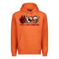 Carrot peace love christmas Premium Hoodie - JahusDesignShop