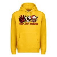Lemon peace love christmas Premium Hoodie - JahusDesignShop