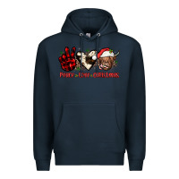Navy peace love christmas Premium Hoodie - JahusDesignShop