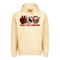 Pina Colada peace love christmas Premium Hoodie - JahusDesignShop