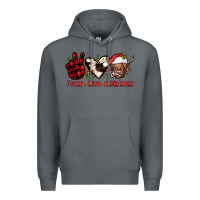 Rock peace love christmas Premium Hoodie - JahusDesignShop