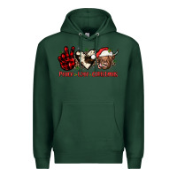 Sports Green peace love christmas Premium Hoodie - JahusDesignShop