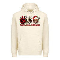 Peace Love Christmas Premium Hoodie | Teevron