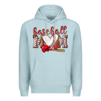 Blue Mist Baseball Mom Premium Hoodie - NancyCooperArtShop