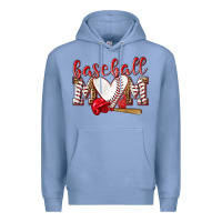 Colony Blue Baseball Mom Premium Hoodie - NancyCooperArtShop