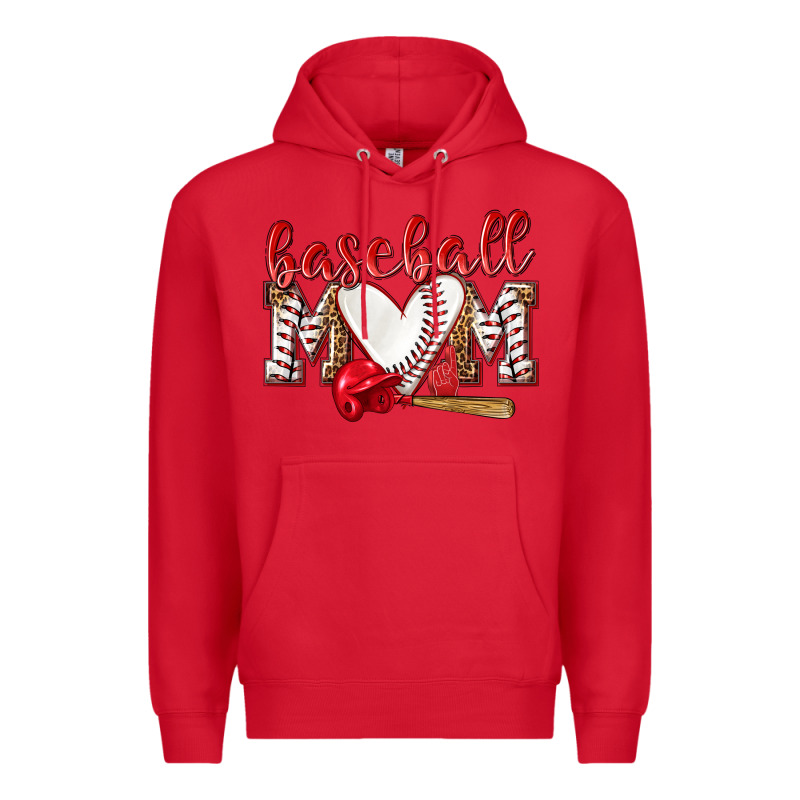 Baseball Mom Premium Hoodie by NancyCooperArtShop | Teevron