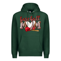 Sports Green Baseball Mom Premium Hoodie - NancyCooperArtShop